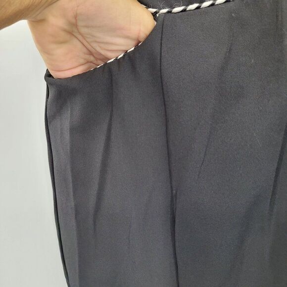 Catherine Wingate Skirt Golf A-line Mini Stretch Black Pockets 4 Flawed - Picture 5 of 7